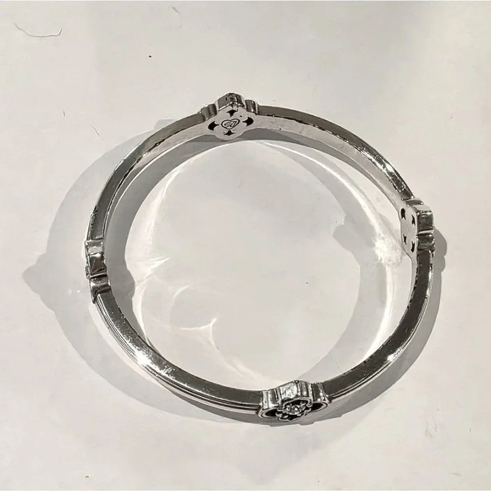Brighton Toledo Silver Bracelet with‎ Floral Swarovski Crystal Accents